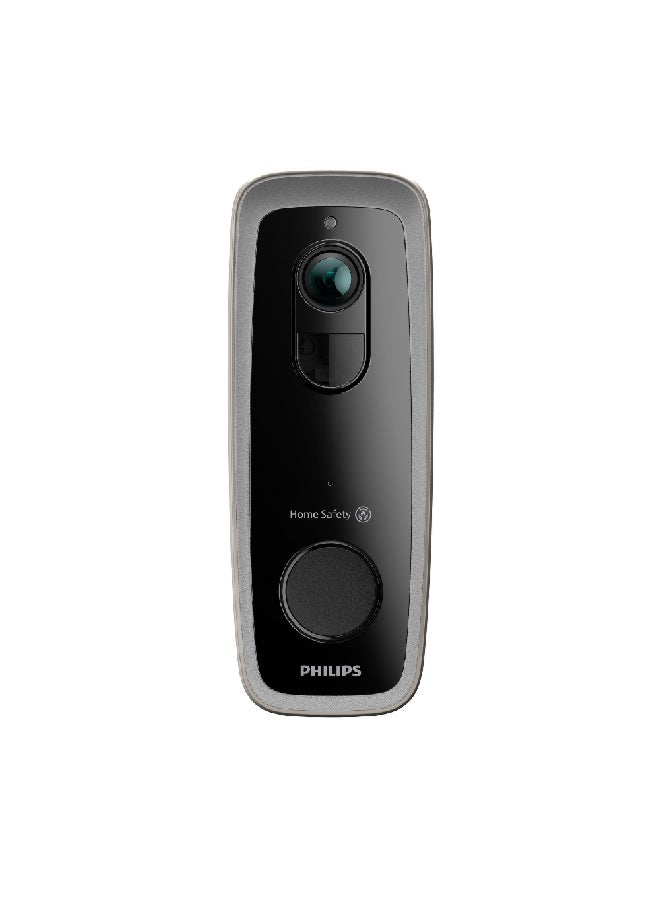 Philips Home Safety Wireless Video Doorbell 6.5 x 13.1 x 17.3 cm HSP5300/01 Black and White - Image 1