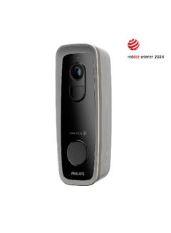 Philips Home Safety Wireless Video Doorbell 6.5 x 13.1 x 17.3 cm HSP5300/01 Black and White  - Image 2