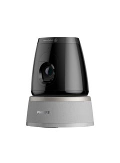 Philips Home Safety Indoor 360° Camera with Privacy Shutter 9.9 x 15.8 x 17.4 cm HSP5500/01 Black and Silver  - Image 2
