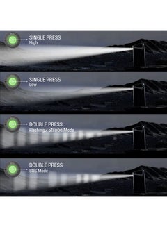 فيليبس 1000 Lumens ABS Multi-Functional Emergency Rechargeable Flashlight 28.6 x 8.6 x 15 cm SFL3402/56 Grey/Black  - Image 4