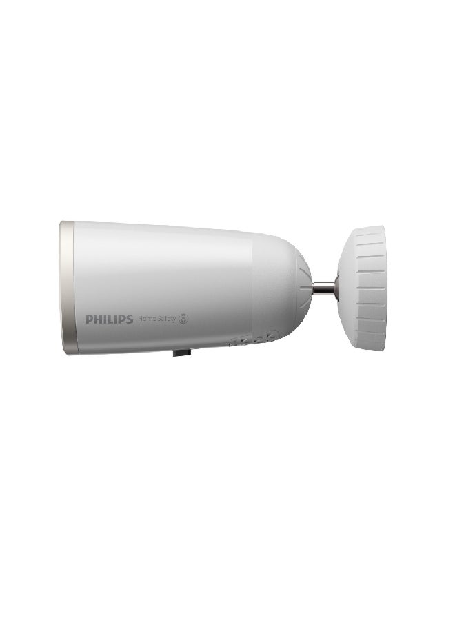 Philips Home Safety Wireless Spotlight Camera 8.9 x 10.3 x 18 cm HSP5800/01 White and Silver - Image 2