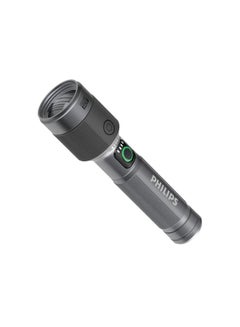 فيليبس 650 Lumens Aircraft Aluminium Alloy Long Range Zoom LED Rechargeable Flashlight 14.9 x 2.3 x 3.2 cm SFL2141/56 Grey and Black  - Image 1