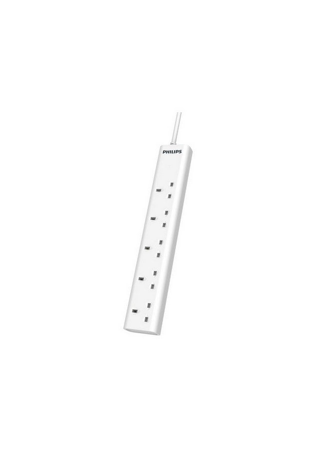 Philips 13A 5-Socket UK Plug Power Extension Cord White 3 m CHP1153WB/89