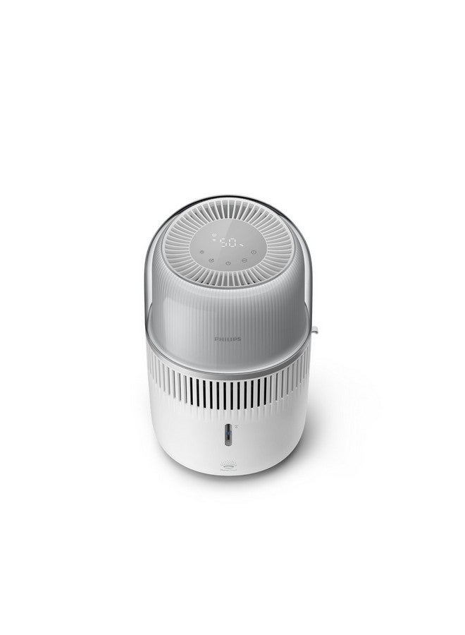 فيليبس 5000 Series Compact and Powerful Smart Air Humidifier White and Silver 37.8 x 23.3 x 23 cm HU5710/00 HU5710/00 White and Silver  - Image 2