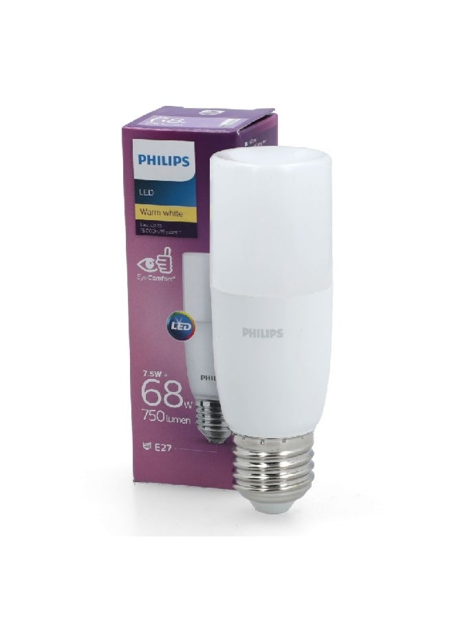 Philips EyeComfort 7.5W 3000K 750LM E27 Stick LED Bulb Warm White 11.7 x 3.9 x 3.9 cm PHI-929001901184 Warm White - Image 3