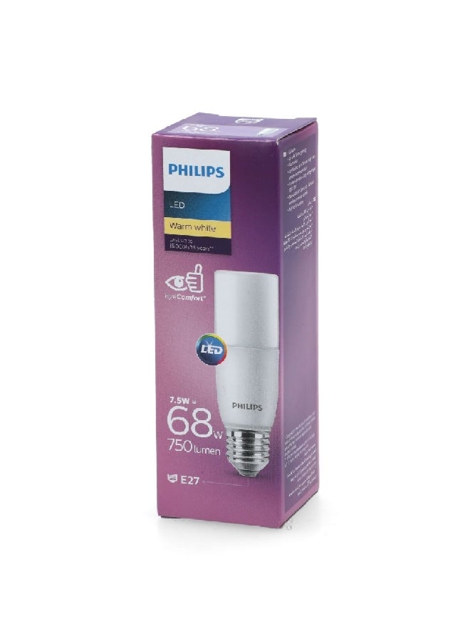 Philips EyeComfort 7.5W 3000K 750LM E27 Stick LED Bulb Warm White 11.7 x 3.9 x 3.9 cm PHI-929001901184 Warm White - Image 5