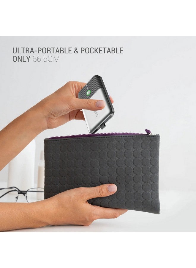 350 Lumens ABS Multi-Functional Rechargeable Pocket Flashlight Grey and Black 1.4 x 5.9 x 10.2 cm SFL3403/56