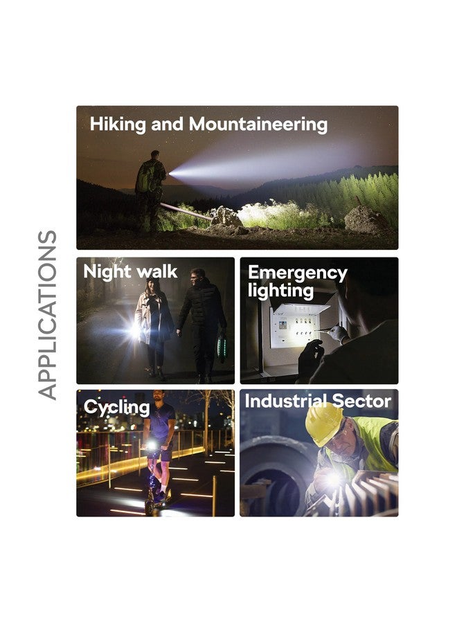 Philips 1450 Lumens Aircraft Aluminium Alloy Long Range Zoom LED Rechargeable Flashlight Grey and Black 16.2 x 2.9 x 4.2 cm SFL2101/56 Grey and Black - Image 5