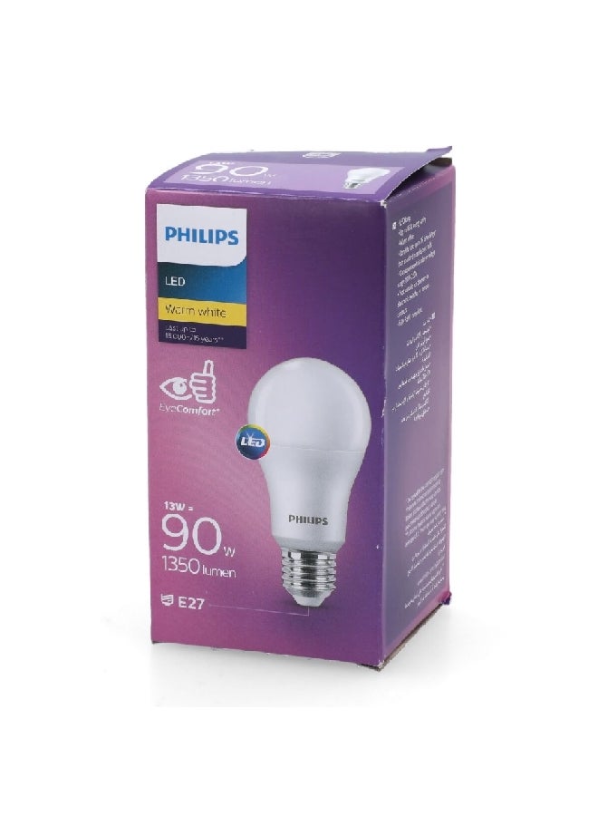 Philips EyeComfort 13W 3000K 1350LM E27 Gen5 LED Bulb Warm White 11.8 x 6.2 x 6.2 cm PHI-929002305084 Warm White - Image 4