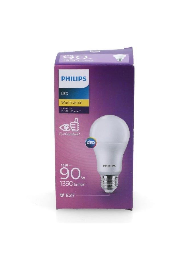 Philips EyeComfort 13W 3000K 1350LM E27 Gen5 LED Bulb Warm White 11.8 x 6.2 x 6.2 cm PHI-929002305084 Warm White - Image 5