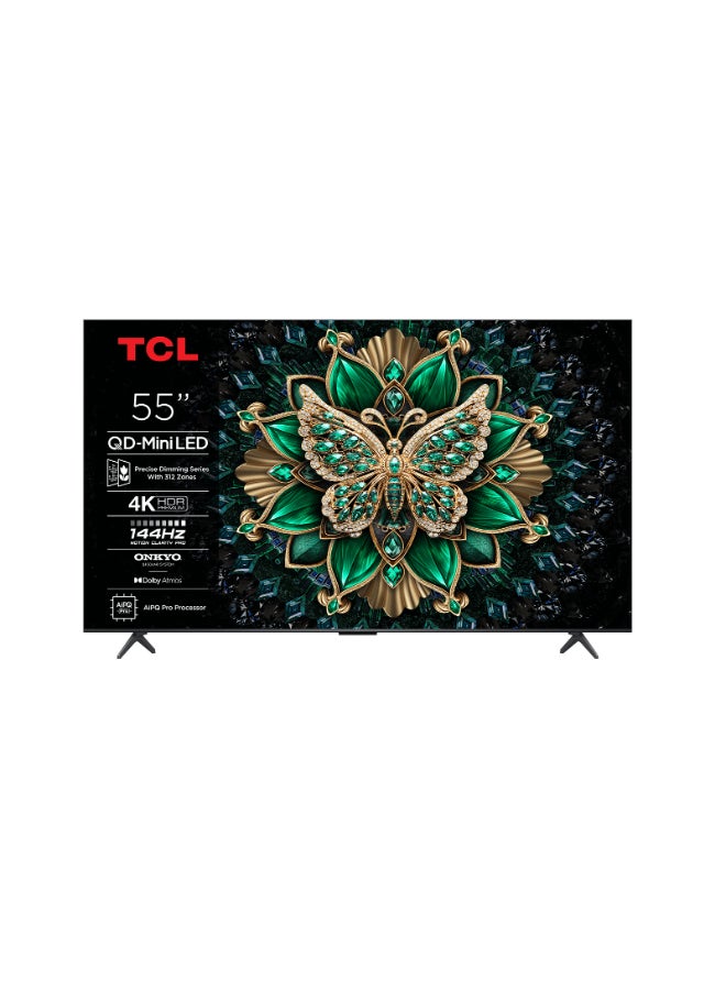 تي سي إل 55 Inch Ultra Slim Design Premium QD-Mini LED Gaming TV 55C6K black - Image 1