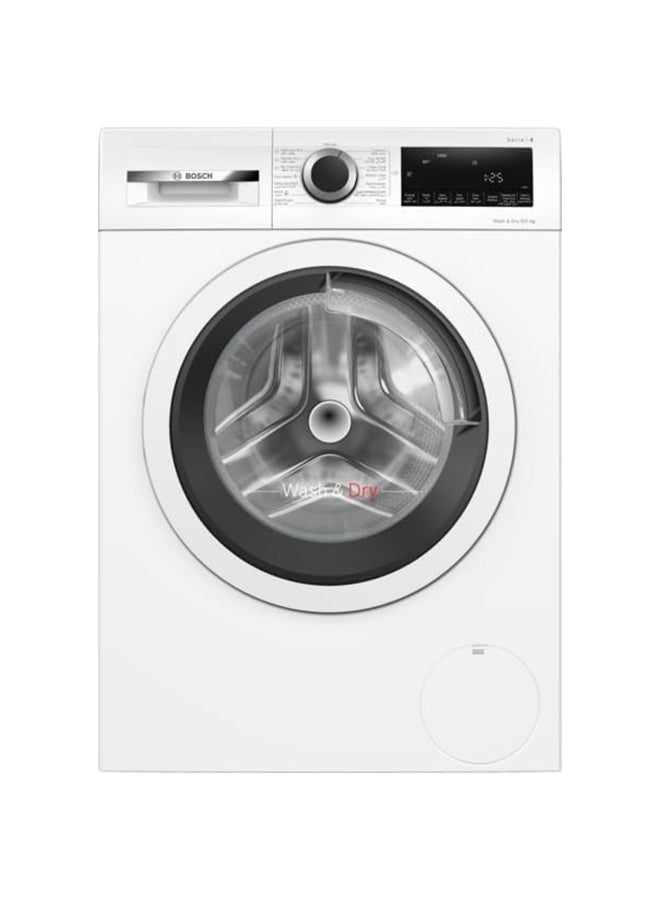 بوش Series 4 Washer Dryer, 9/5kg, Large LED display, ActiveWater Plus,1400 RPM WNA24400GC White  - Image 1