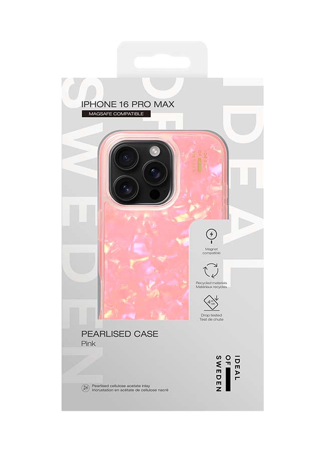 iDeal of Sweden Ideal of Sweden, Pearlised  Case MegSafe  for iPhone 16 Pro Max, Pink Pink - Image 1