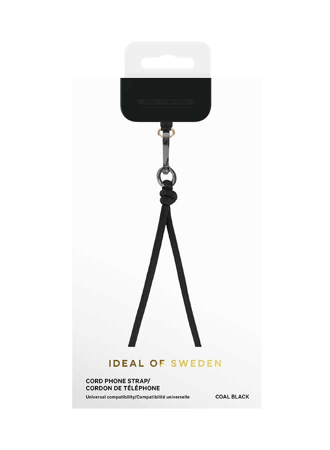 iDeal of Sweden Ideal of Sweden,Cord Phone Strap ,Coal Black Black - Image 3