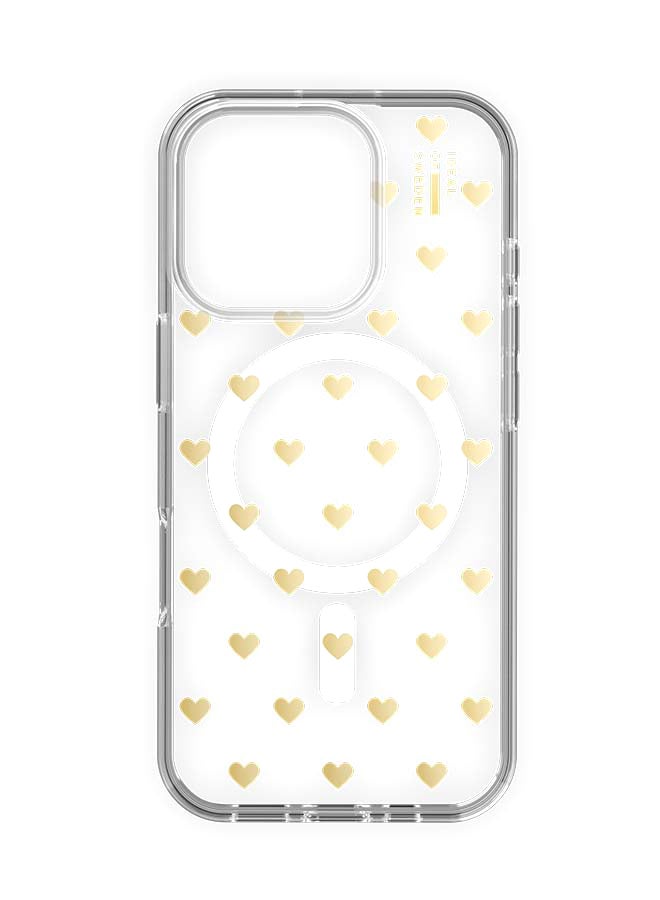 iDeal of Sweden Ideal of Sweden, Clear Case MegSafe  for iPhone 16 Pro Max, Clear & Gold Hearts Clear & Golden Hearts - Image 2