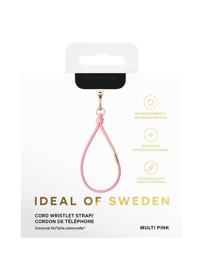 Ideal of Sweden,Cord Phone Wristlet ,Multi Pink Multi Pink