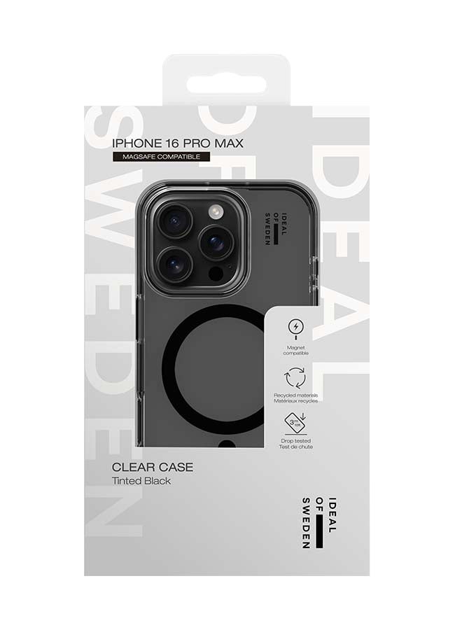 Ideal of Sweden, MegSafe Case for iPhone 16 Pro Max, Clear Black Tinted Black - Image 1