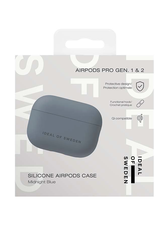 Ideal of Sweden,Silicone AirPods Case PRO 1/2 Midnight Blue Midnight Blue - Image 3