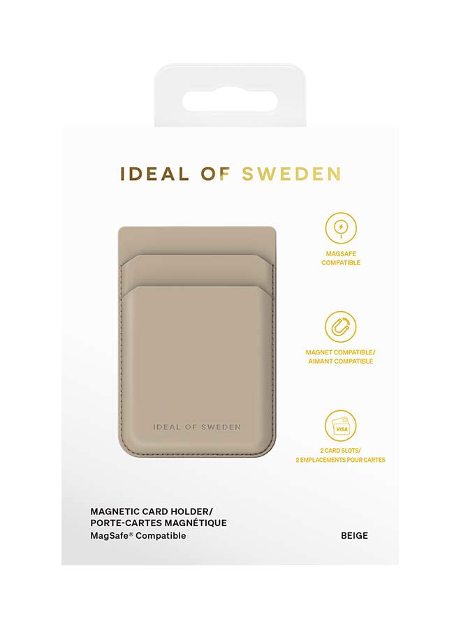 Ideal of Sweden,Magnetic Card Holder MagSafe ,Beige Beige - Image 3