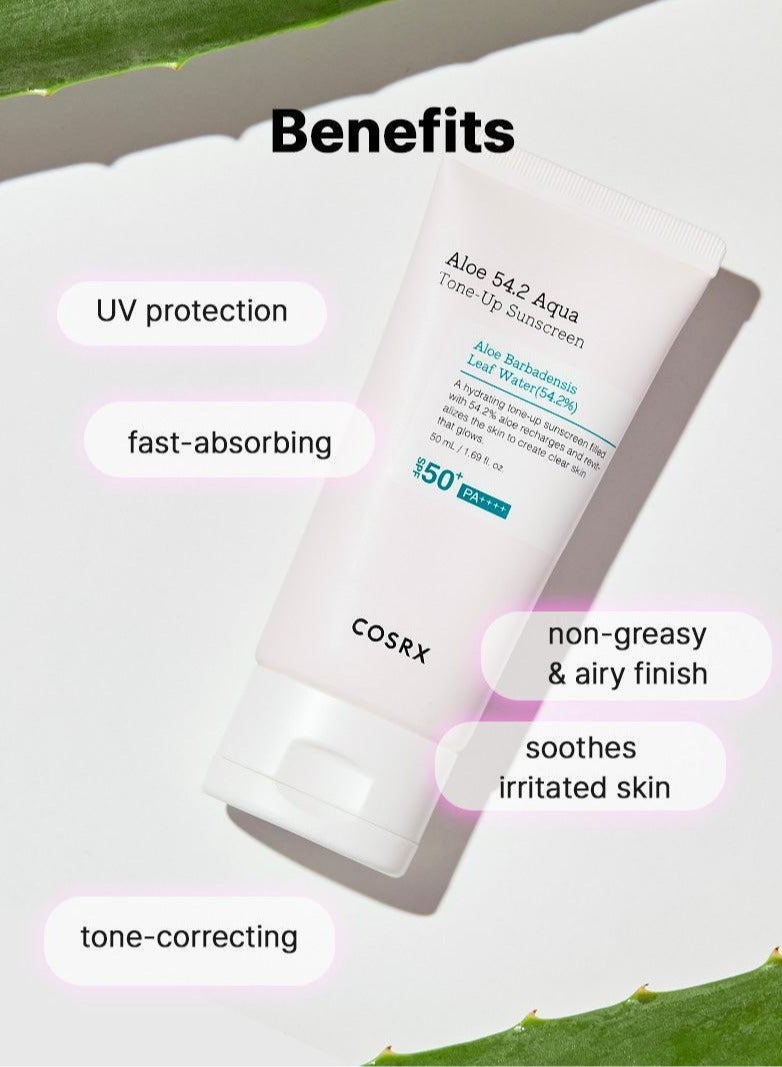 Cosrx Aloe 54.2 Aqua Tone-Up Sunscreen - 50ml  - Image 3