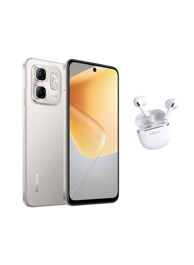 Infinix Hot 50i Dual SIM Titanium Grey 8+8GB RAM 256GB 4G With Infinix XE23 Earphone  - Image 1