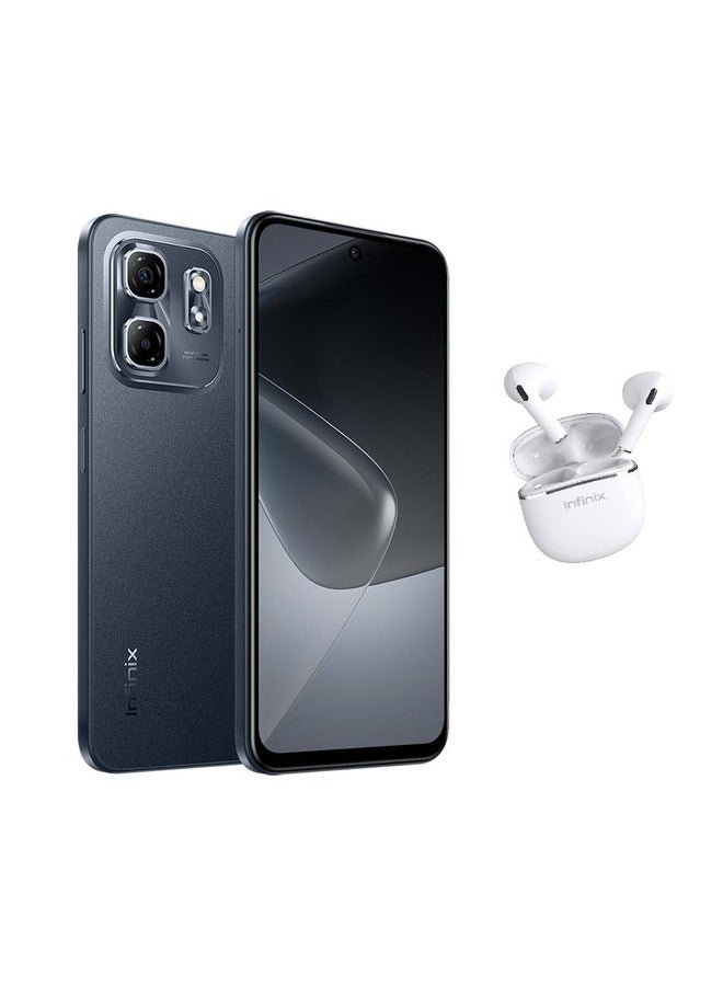 Infinix Hot 50i Dual SIM Sleek Black 8+8GB RAM 256GB 4G With Infinix XE23 Earphone (Gift Color May Vary)  - Image 1