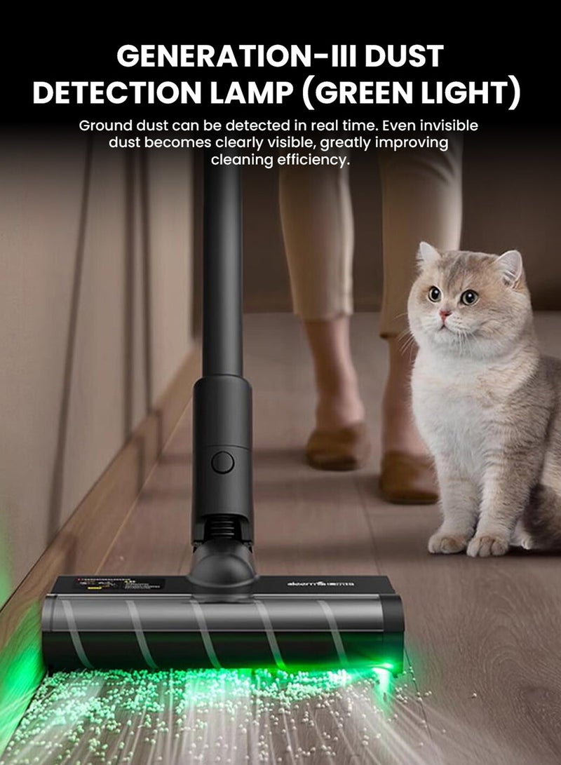 ديرما مكنسة كهربائية محمولة بدون سلك خفيفة الوزن، قابلة للشحن، بقوة شفط عالية مع ملحقات متعددة للاستخدام في المنزل والسيارة والمكتب - Image 4