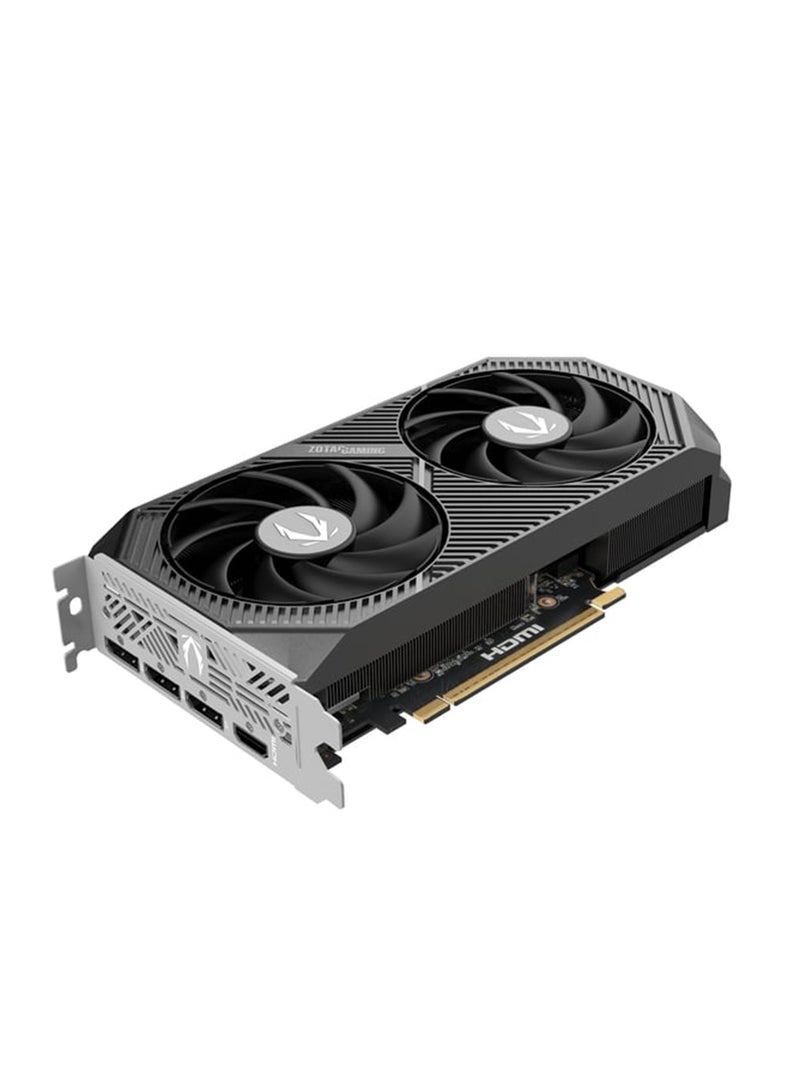 GeForce RTX 5060 Ti 16GB GDDR7 Twin Edge GPU, Blackwell Architecture, 4608 CUDA Cores, 2572 MHz Clock, PCIe 5.0 x8, 128-bit, 28 Gbps, IceStorm 2.0 Dual-Fan Cooling, BladeLink Fans, FREEZE Fan Stop, Metal Backplate, 1x HDMI 2.1b, 3x DisplayPort 2.1b, VRR, SFF Ready, 180W TGP, 8-Pin Power, DirectX 12 Ultimate | ZT-B50620E-10M