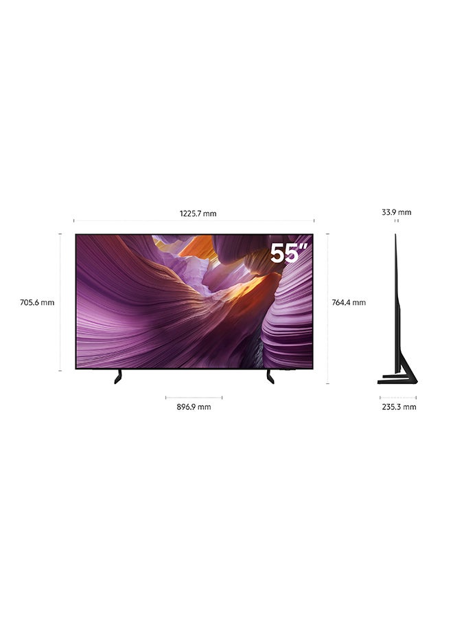 Samsung 55 Inch 4K Smart TV OLED AI Upscaling QA55S85FAEXSA Black - Image 4