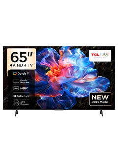 TCL 65 Inch HDR 4K Smart TV HDMI 3 USB1 60Hz 65P6K black 