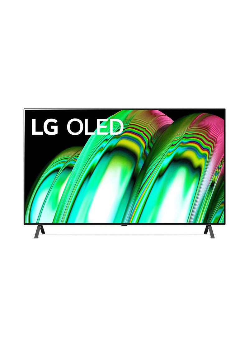 إل جي 55 Inch OLED 4K Smart TV OLED55A26LA black  - Image 1