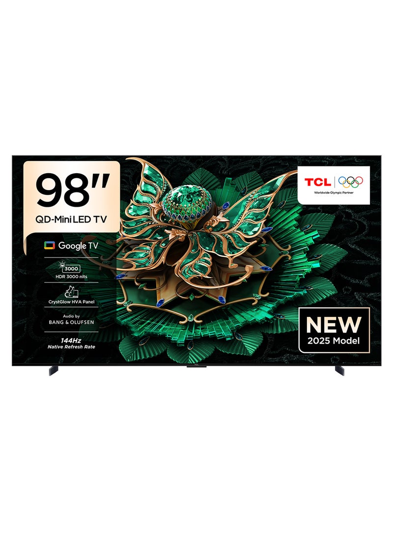 TCL 98 inch Mini LED 4K Smart TV 144Hz 98C7K black  - Image 1