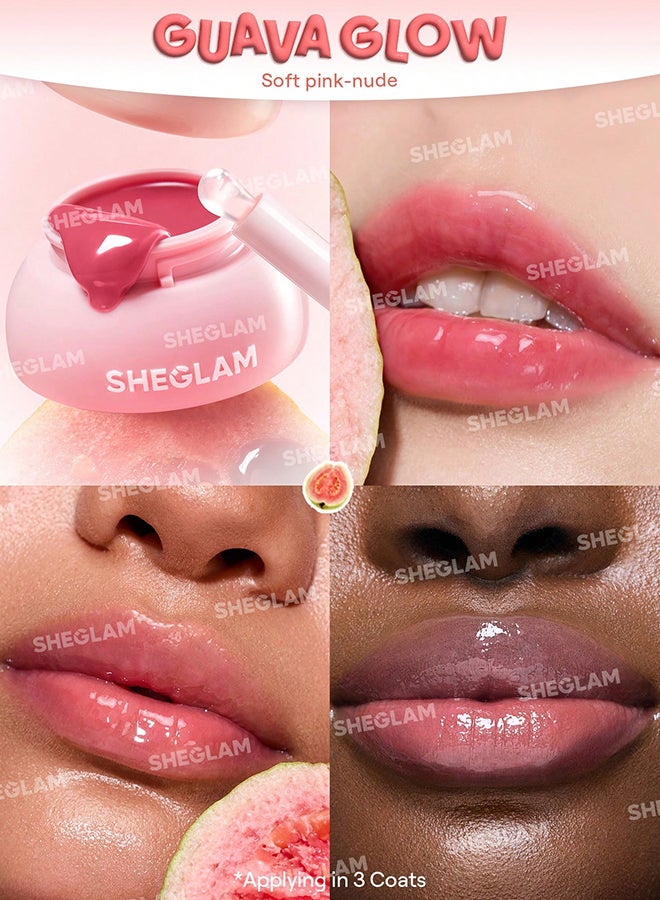 SHEGLAM Hydra Jelly Pocket Lip Jam - Guava Glow pink - Image 2