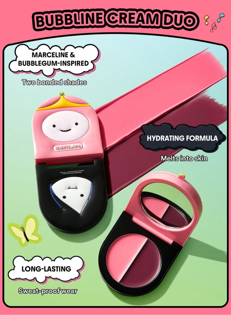 SHEGLAM Bubbline Cream Blush Duo Baby Pink - Image 2