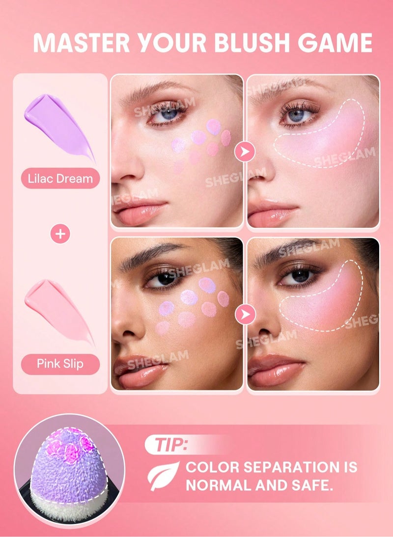 SHEGLAM Color Bloom Liquid Blush - Lilac Dream - Image 2