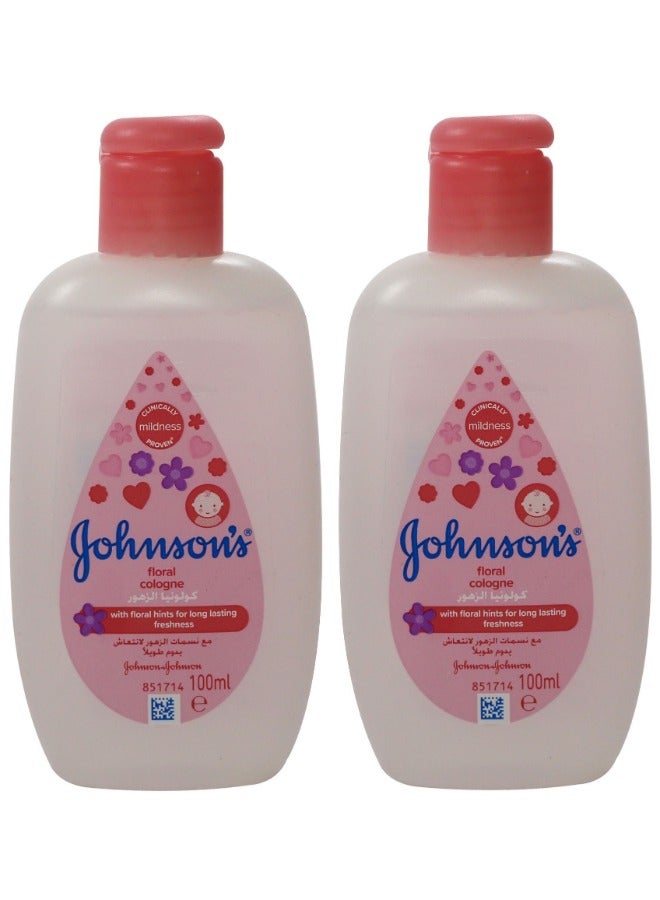جونسون 2 قطعة من كولونيا جونسون floral 100 مل - Image 1