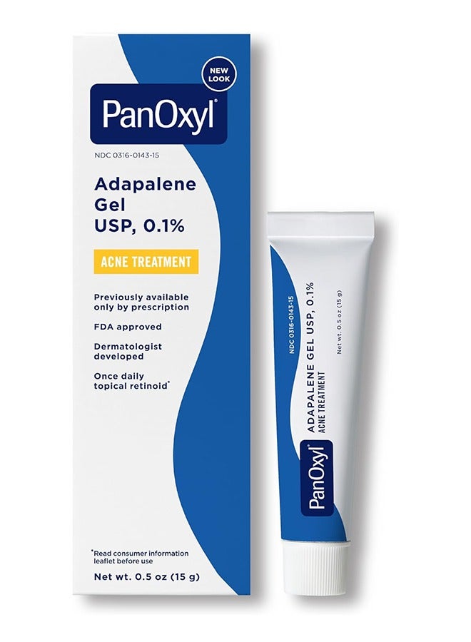 PanOxyl Adapalene Gel Usp, 0.1%, Acne Treatment 15grams  - Image 1