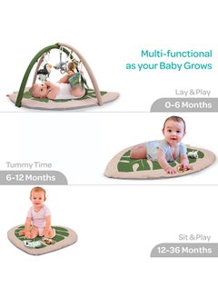 Moon Forest Theme Baby Play Mat with 7 Detachable Toys ( 0-18 Months) Beige  - Image 3