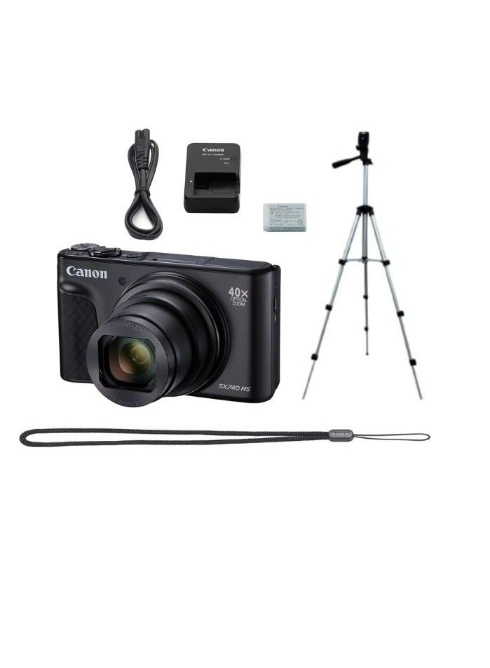 كانون SX740 HS PowerShot - Black with Tripod & Accesories  - Image 1