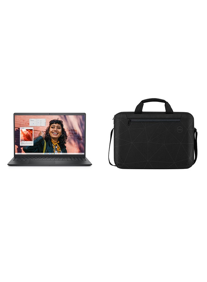 DELL Inspiron 3530 Laptop With 15.6 Inch Full HD(1920x1080) Display,Core i5-1334U Processor/16GB RAM DDR4/512GB SSD/ Intel Iris Xe Graphics/DOS(Without Windows)+Essential Briefcase Black English/Arabic Black  - Image 1