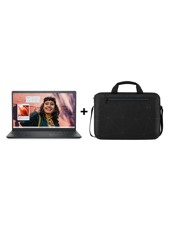 DELL Inspiron 3530 Laptop With 15.6 Inch Full HD(1920x1080) Display,Core i5-1334U Processor/16GB RAM DDR4/512GB SSD/ Intel Iris Xe Graphics/DOS(Without Windows)+Essential Briefcase Black English/Arabic Black  - Image 1