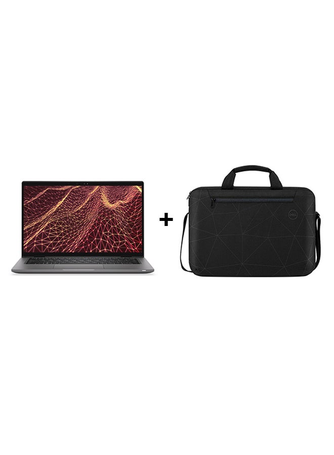 DELL Latitude 7430 Laptop With 14 Inch Full HD(1920x1080) Display,Core i7-1255U Processor/ 16GB RAM DDR4/ 512GB SSD/Windows 11 Pro/Intel Iris Xe Graphics/ +Essential Briefcase Black English/Arabic Black  - Image 1