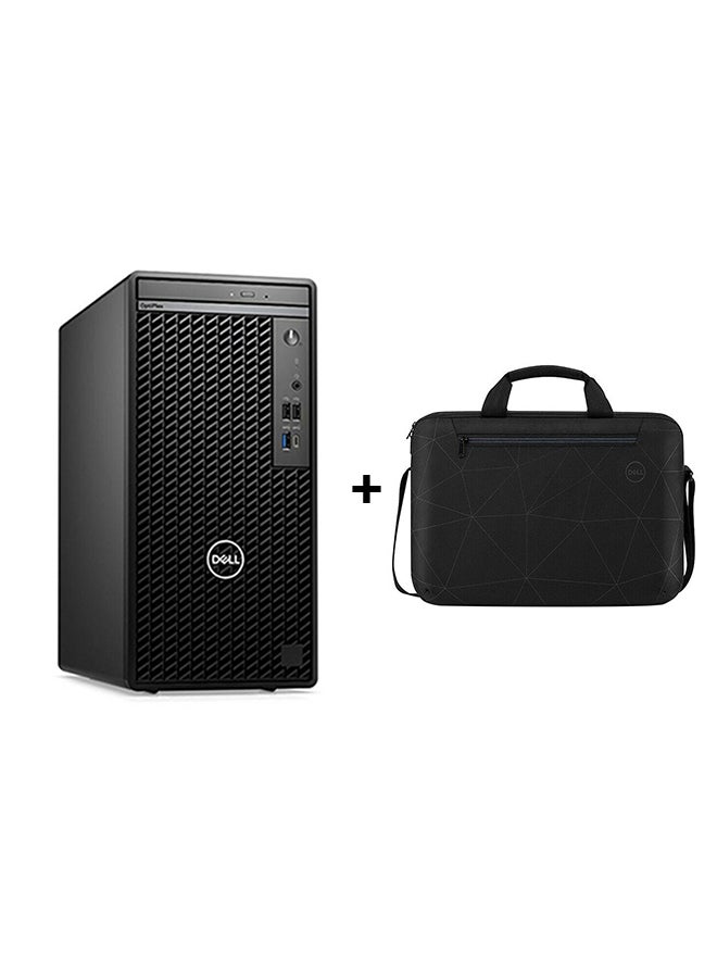 DELL OptiPlex Tower 7020 PC / Core i5-12500 Processor / 8GB RAM DDR4 / 512GB SSD / Intel Integrated Graphics/ DVD / DP&HDMI Port / DOS(Without Windows)+Essential Briefcase Black Black  - Image 1