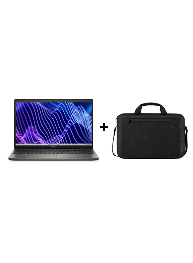 DELL Latitude 3440 Laptop With 14-inch Display, Core i7–1355U Processor/8GB RAM DDR4/512GB SSD/DOS(Without Windows)/2GB Nvidia GeForce MX550 Graphics/ +Essential Briefcase Black English/Arabic Black  - Image 1