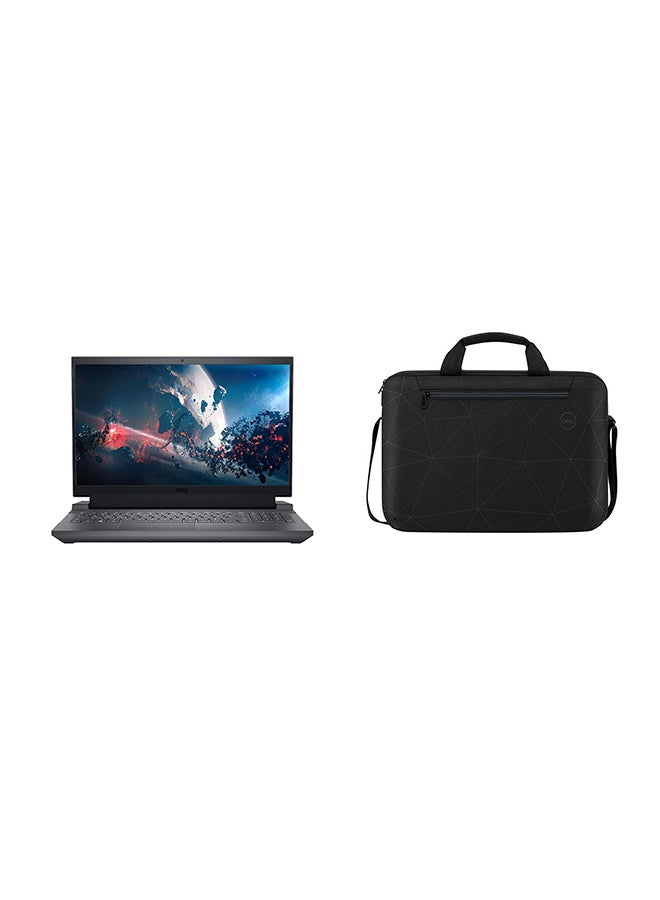 DELL G15 5530 Gaming Laptop With 15.6-inch Full HD (1920x1080)  Display, Core i5-13450HX Processor/16GB RAM DDR5/512GB SSD/6GB Nvidia GeForce RTX 3050 Graphics/DOS(Without Windows) +Essential Briefcase Black English/Arabic Black  - Image 1