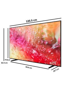 Samsung 60 Inch DU7000 Crystal UHD 4K Smart LED TV (2024 Model) With Tizen OS, 50Hz, HDR10+, PurColor, 4K Upscaling, Samsung Knox Security & Motion Xcelerator - Black 60DU7000 black  - Image 2