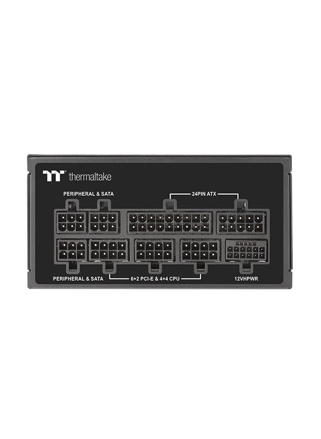 ثيرمال تيك - Toughpower SFX 850W 80+ Gold Fully Modular Power Supply, ATX 3.0 & PCIe 5.0 Ready, Native 12VHPWR (12+4 Pin) Connector, Smart Zero 92mm FDB Fan, Japanese 105°C Capacitors, Compact SFX Form Factor, 100,000h MTBF, TT Premium Edition, Black | PS-STP-0850FNFAGK-1 - Image 1