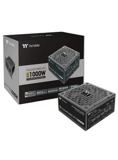 ثيرمال تيك Toughpower SFX 1000W 80+ Gold Fully Modular Power Supply, ATX 3.0 & PCIe Gen 5.0 Ready, Native 12VHPWR (12+4pin) Connector, SFX-L Form Factor, 120mm FDB Fan, 100% Japanese Capacitors, High Efficiency 90%, Low-Profile Flat Cables, Intel ATX 3.0 Compliant, 100,000 Hrs MTBF, SFX-to-ATX Bracket Included – TT Premium Edition | PS-STP-1000FNFAGK-1  - Image 1