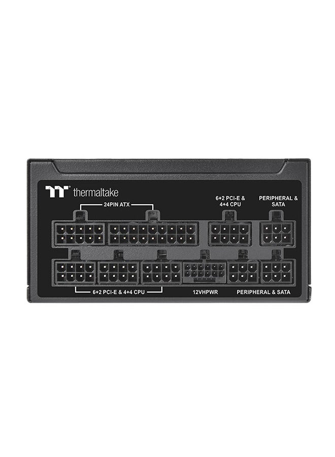 ثيرمال تيك Toughpower SFX 1000W 80+ Gold Fully Modular Power Supply, ATX 3.0 & PCIe Gen 5.0 Ready, Native 12VHPWR (12+4pin) Connector, SFX-L Form Factor, 120mm FDB Fan, 100% Japanese Capacitors, High Efficiency 90%, Low-Profile Flat Cables, Intel ATX 3.0 Compliant, 100,000 Hrs MTBF, SFX-to-ATX Bracket Included – TT Premium Edition | PS-STP-1000FNFAGK-1  - Image 5