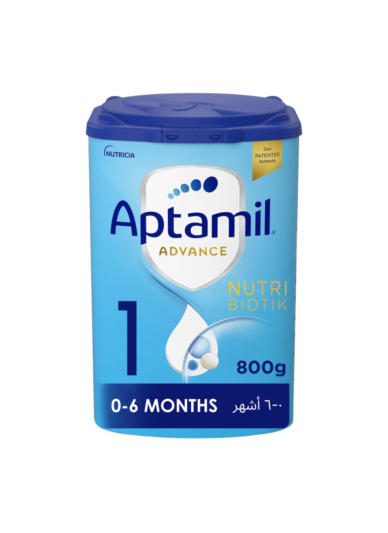 Aptamil Advance Infant Milk Formula Palm Oil Free Stage 1 0-6 Months Plain Pack of 6  - Image 2